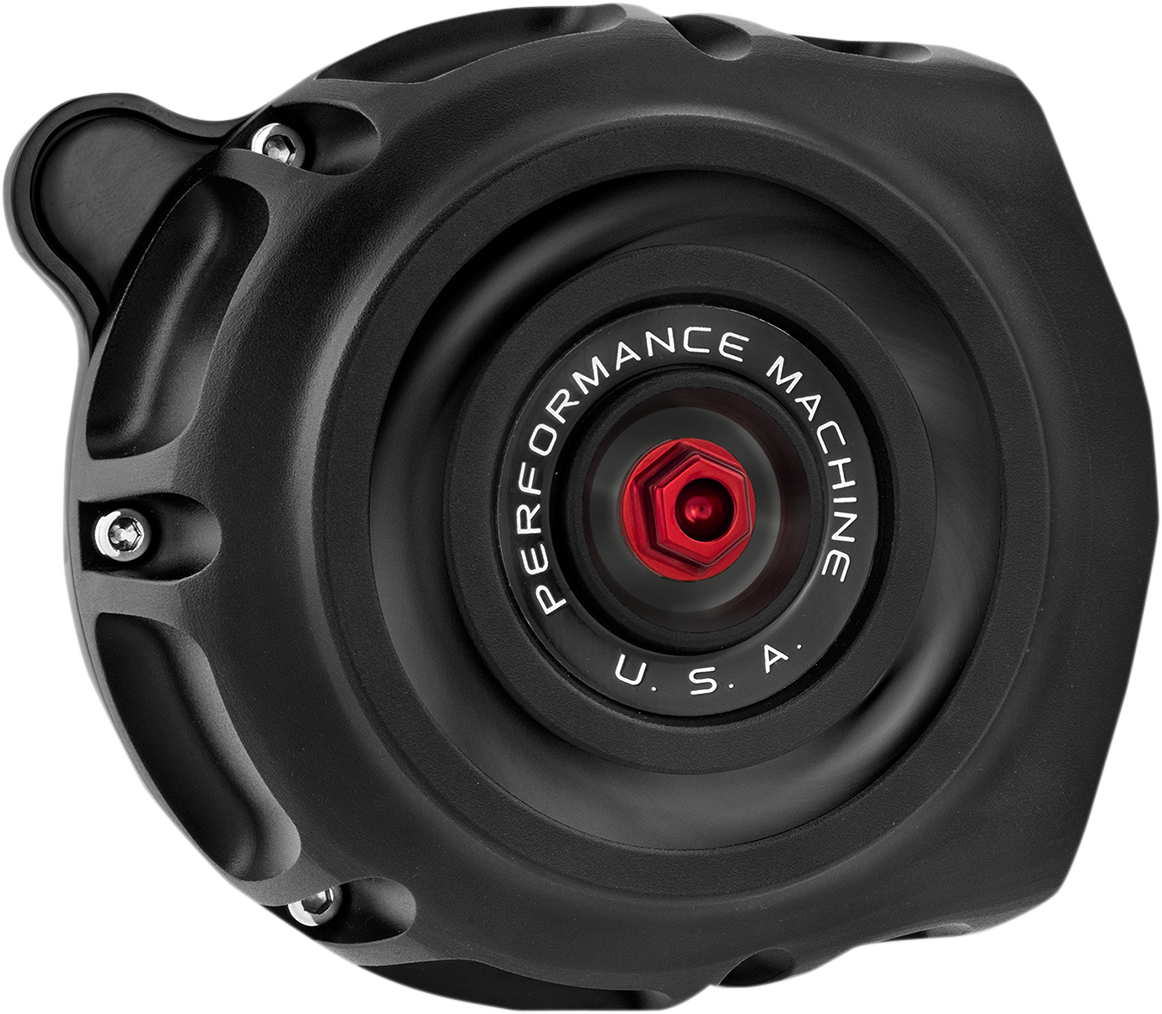 PERFORMANCE MACHINE (PM) Vintage Air Cleaner - Black Ops* 0206-2142-SMB