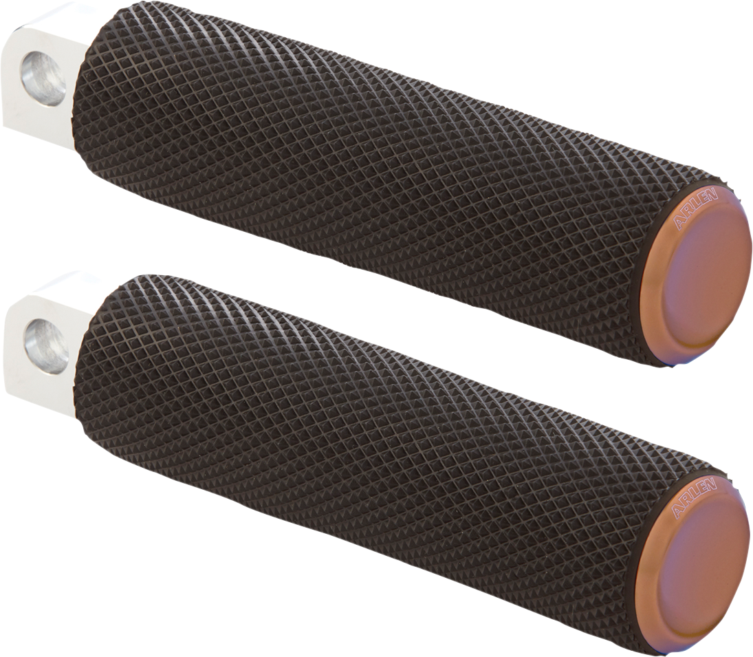 ARLEN NESS Knurled Footpegs - Male Mount - Titanium 07-905