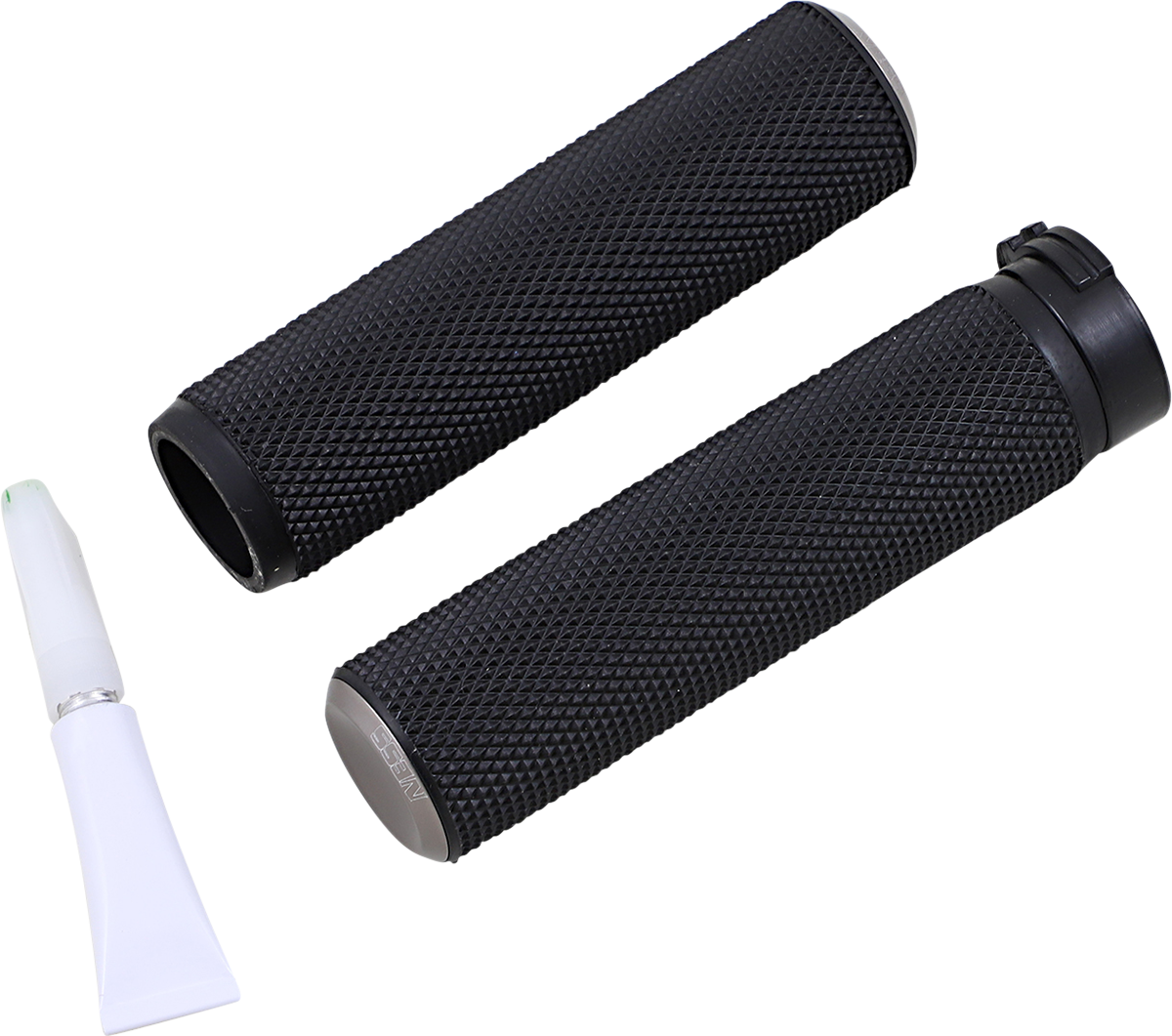 ARLEN NESS Knurled Grips - Cable - Titanium 07-338