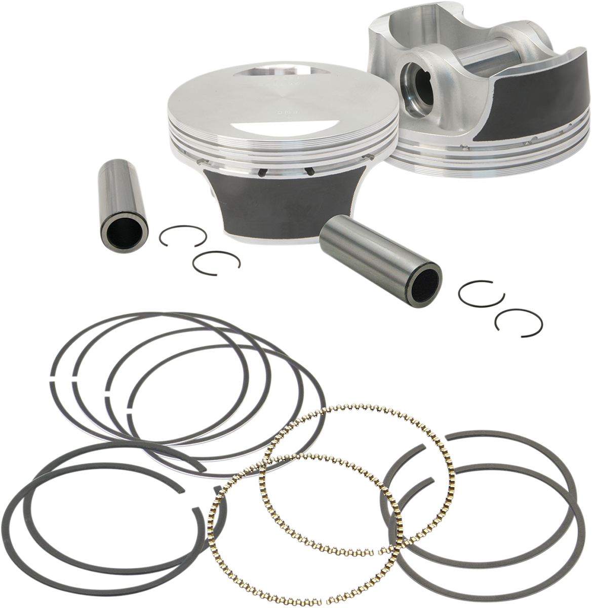 S&S CYCLE Piston Kit - For 106" Big Bore Kit - 3.927" - Standard 106-3690