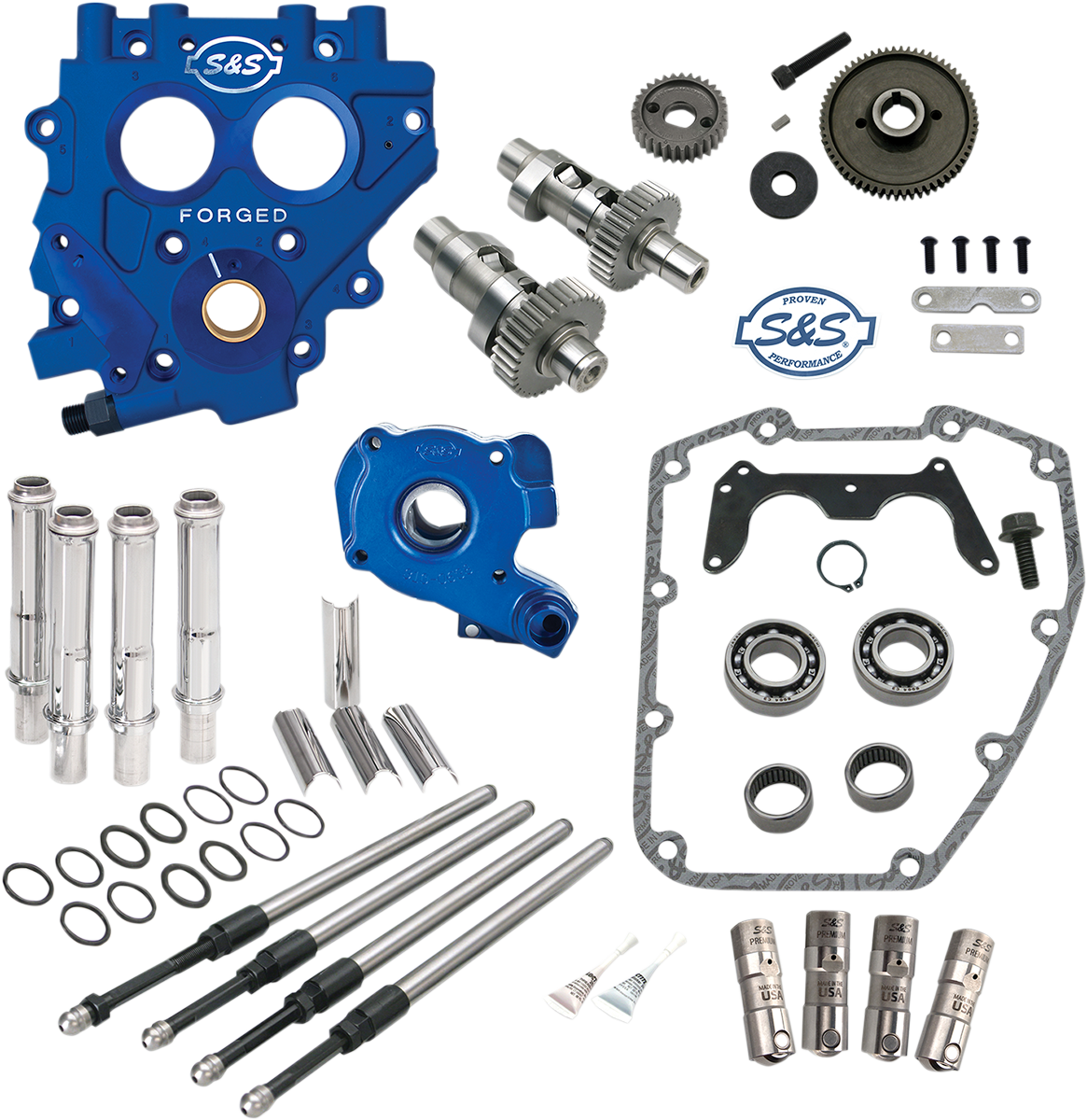 S&S CYCLE Cam Chest with Plate Kit - 585GE - Easy Start Cams - Twin Cam 310-0813