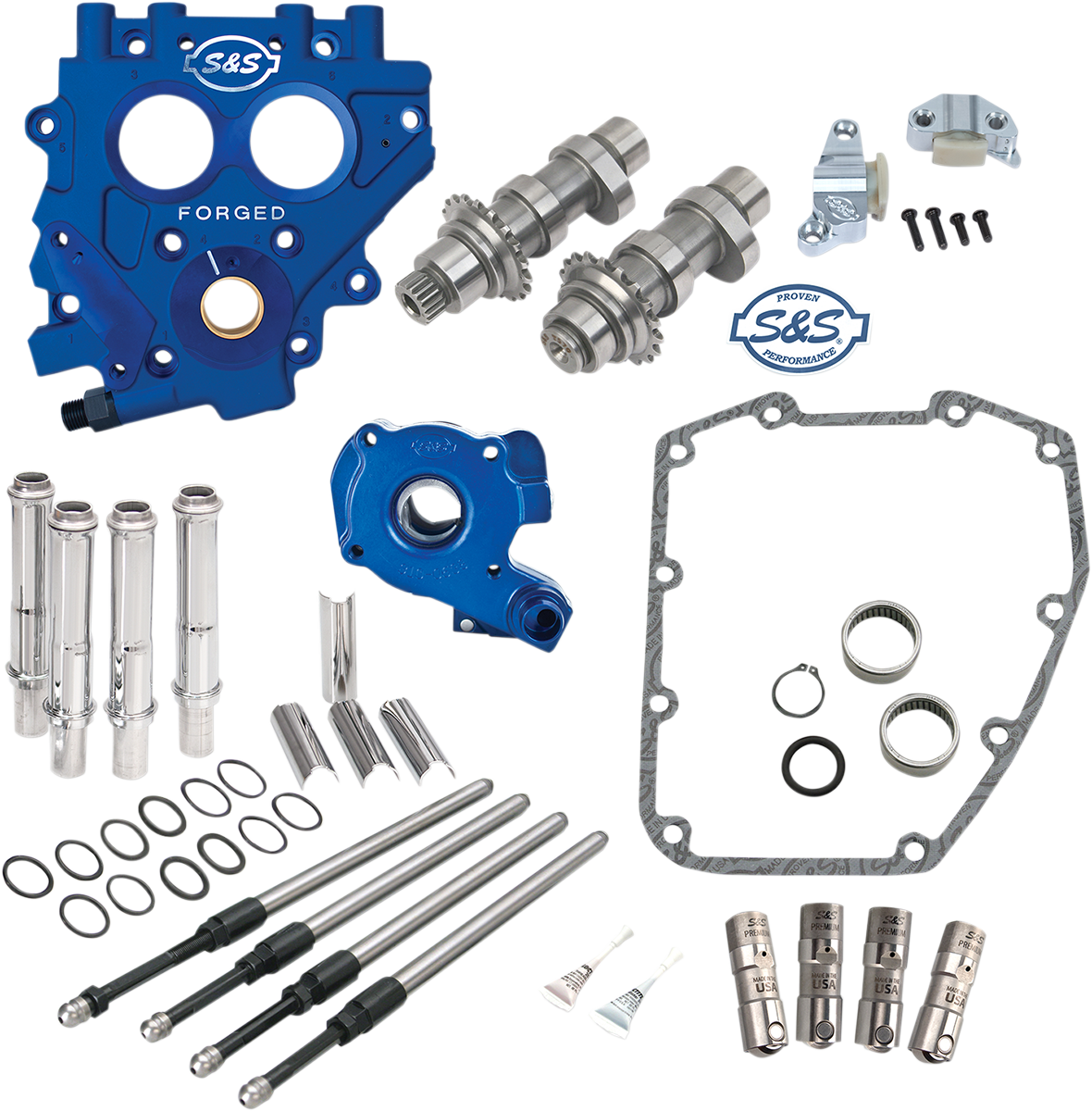 S&S CYCLE Cam Chest with Plate Kit - 585C - Standard Cams - Twin Cam 330-0553
