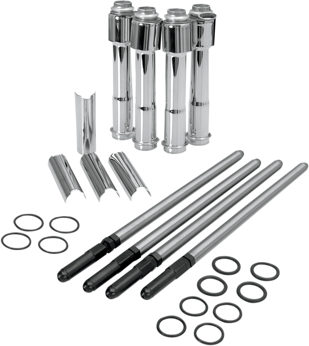 S&S CYCLE Adjustable Pushrod Cover Kit - XL 930-0024