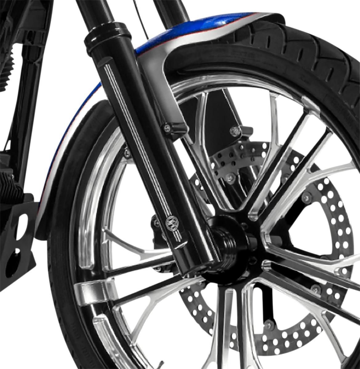 PERFORMANCE MACHINE (PM) Fork Leg - 49 mm - Lower - Contrast Cut - Single Disc 0208-2178-BM
