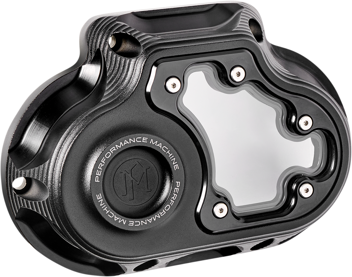 PERFORMANCE MACHINE (PM) Transmission Cover - Black Ops* - M8 Softail 0177-2081M-SMB