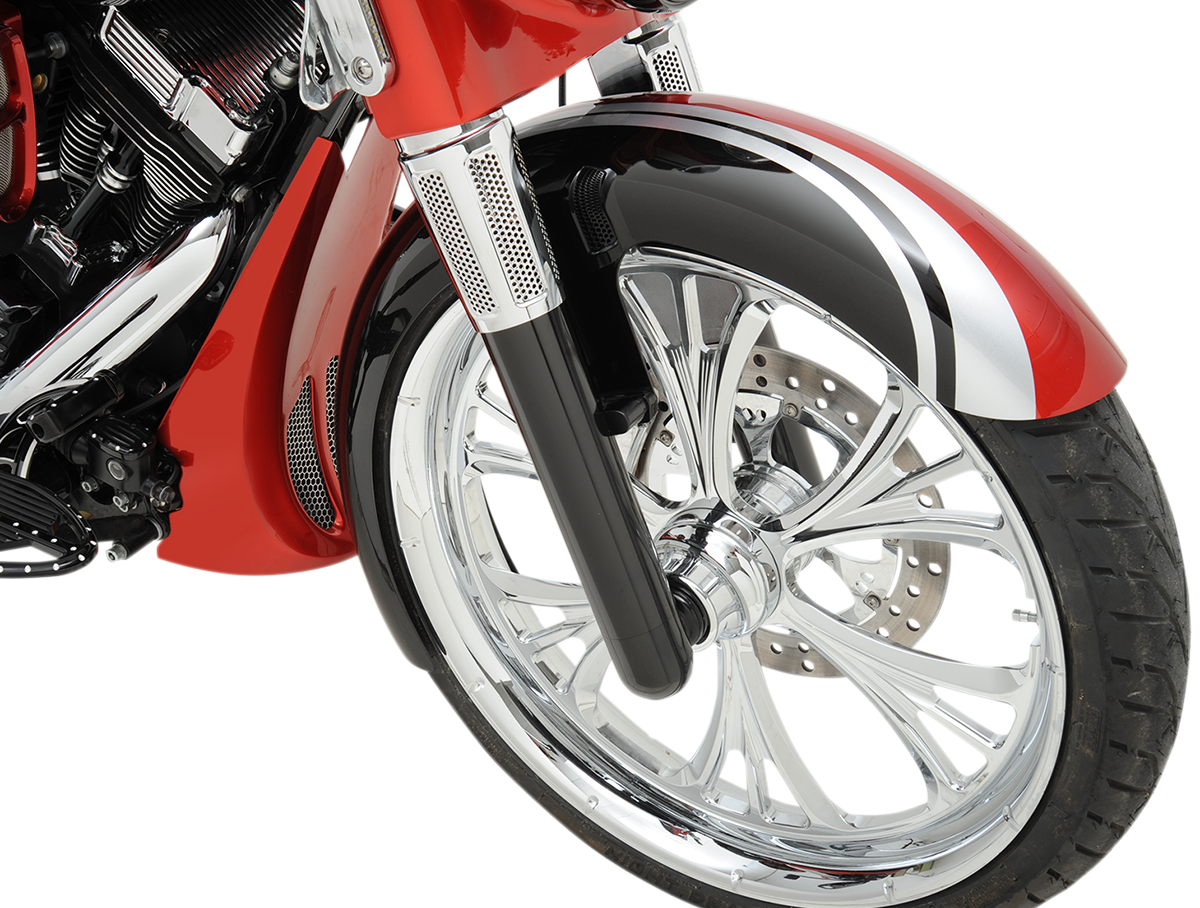 ARLEN NESS Fork Legs - Black Anodized - Hot Legs - Custom Single Disc - Smooth 40-511