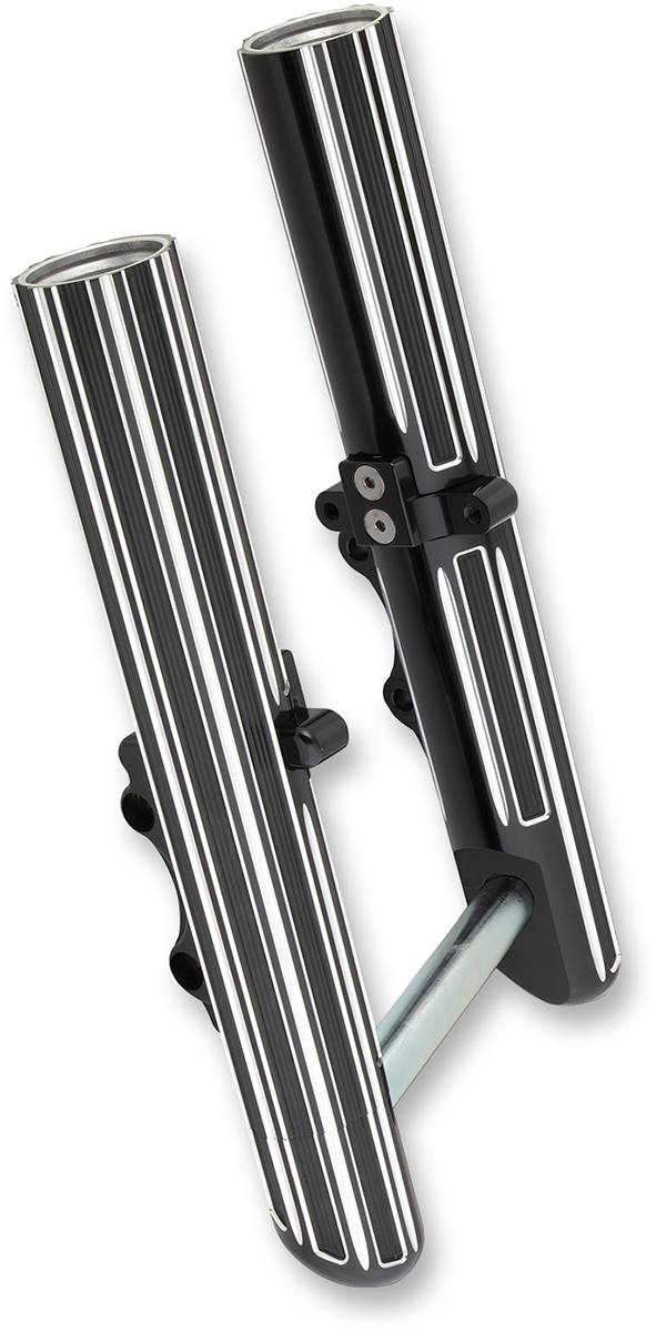 ARLEN NESS Fork Legs - Black Anodized - Hot Legs - Custom Single Disc - 10-Gauge 40-523