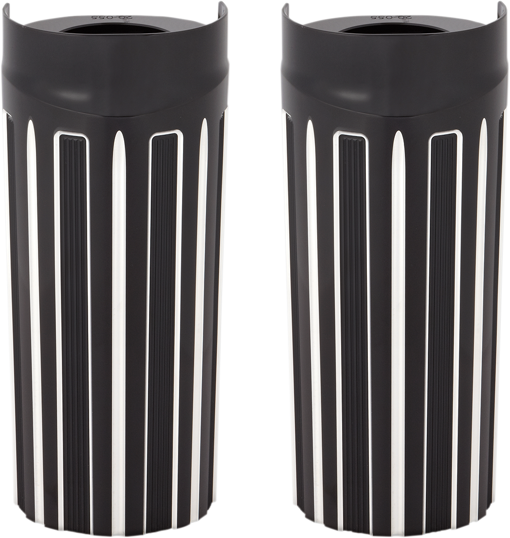 ARLEN NESS Fork Boot Covers - +2" - Black Anodized - 10-Gauge - FLHT 20-057