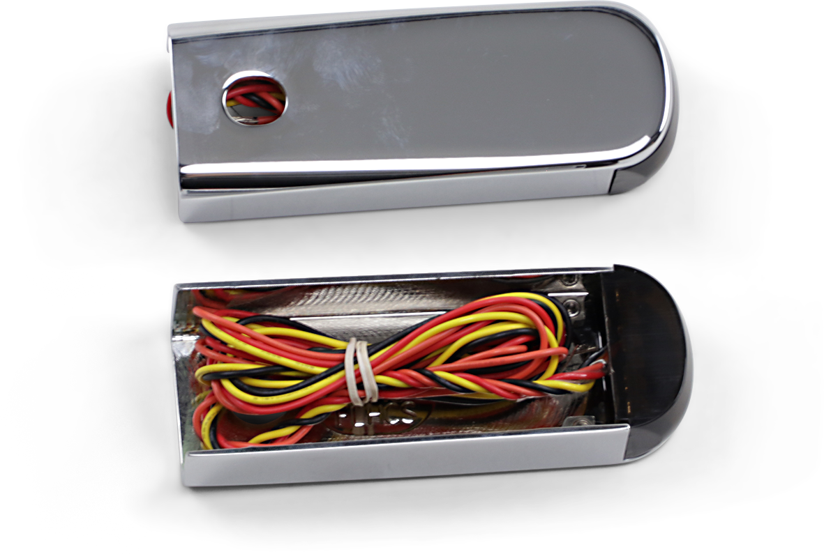 ALLOY ART Strut Light - LED - Smoke/Red Chrome FLHC SSL-BR-2C