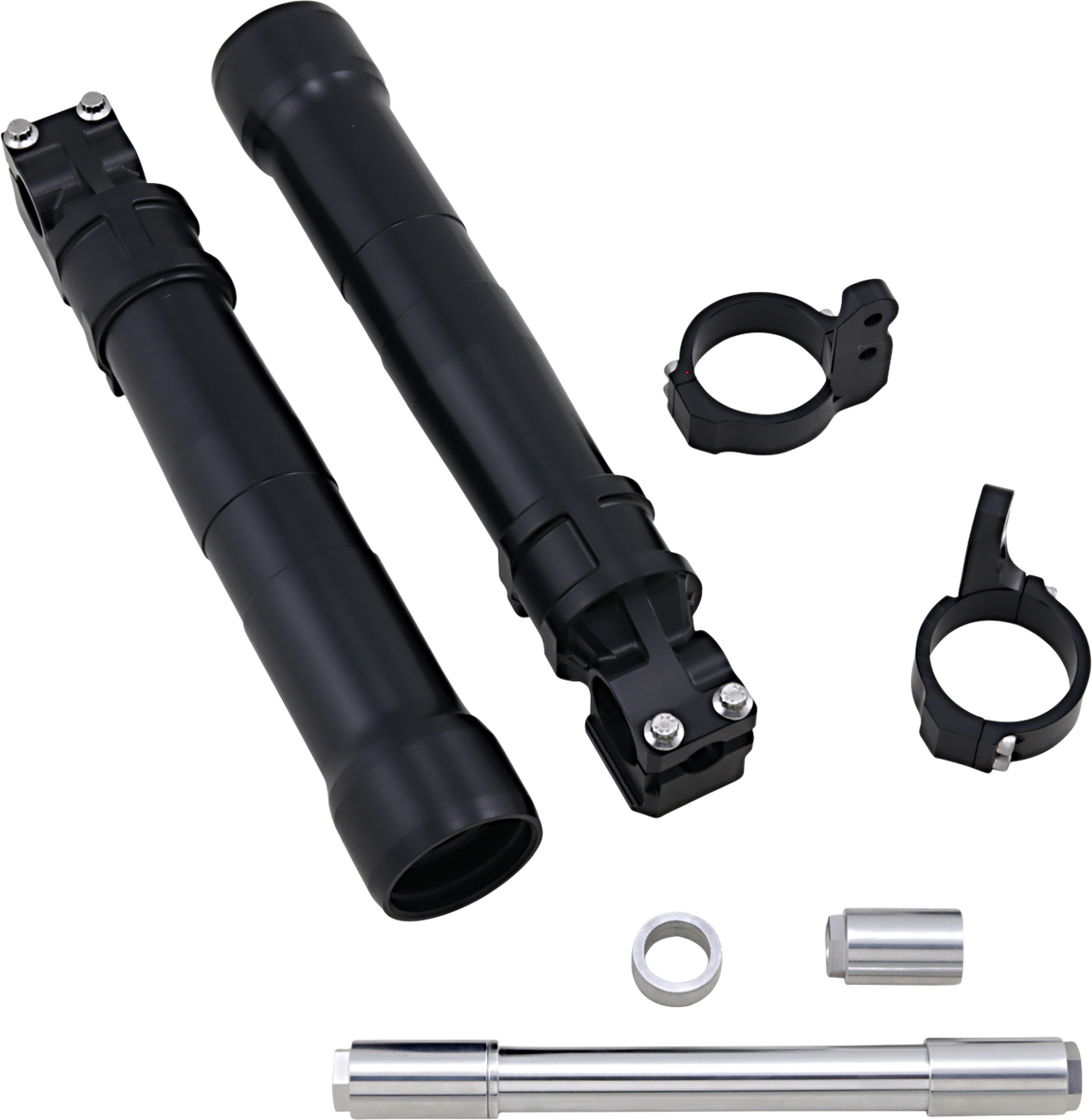 ALLOY ART Fork Legs - 49 mm - Lower - Black - Anodized 49LLFX-2ABS