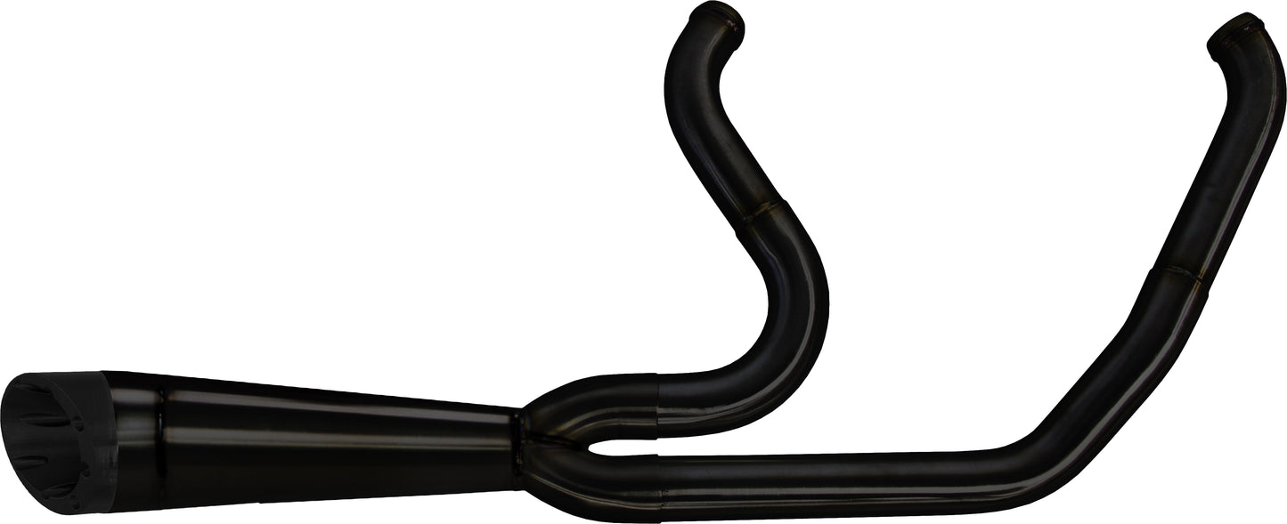 Comp S 2in1 Exhaust Softail M8 Black W/Turnout