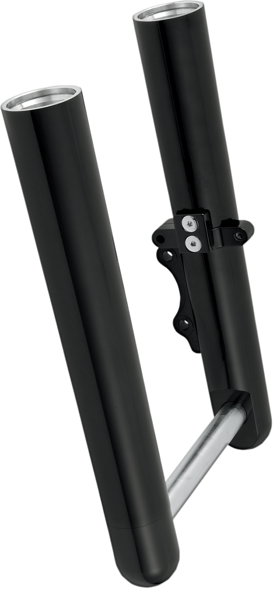 ARLEN NESS Fork Legs - Black Anodized - Hot Legs - Custom Single Disc - Smooth 40-511