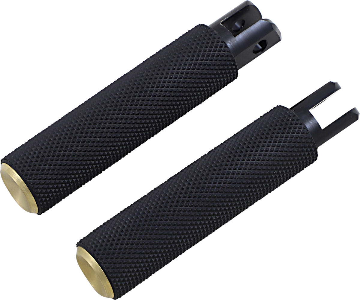 ARLEN NESS Knurled Footpegs - Brass - FX/FL '18-'24 07-944