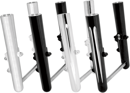 ARLEN NESS Fork Legs - Chrome - Smooth - Dual Disc - '08-'13 FLT 06-500