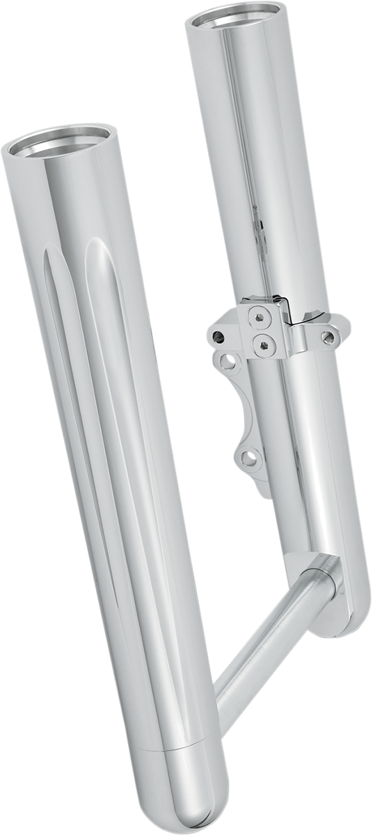 ARLEN NESS Fork Legs - Chrome - Deep Cut - Dual Disc - Deep Cut - '08-'13 FLT 06-510