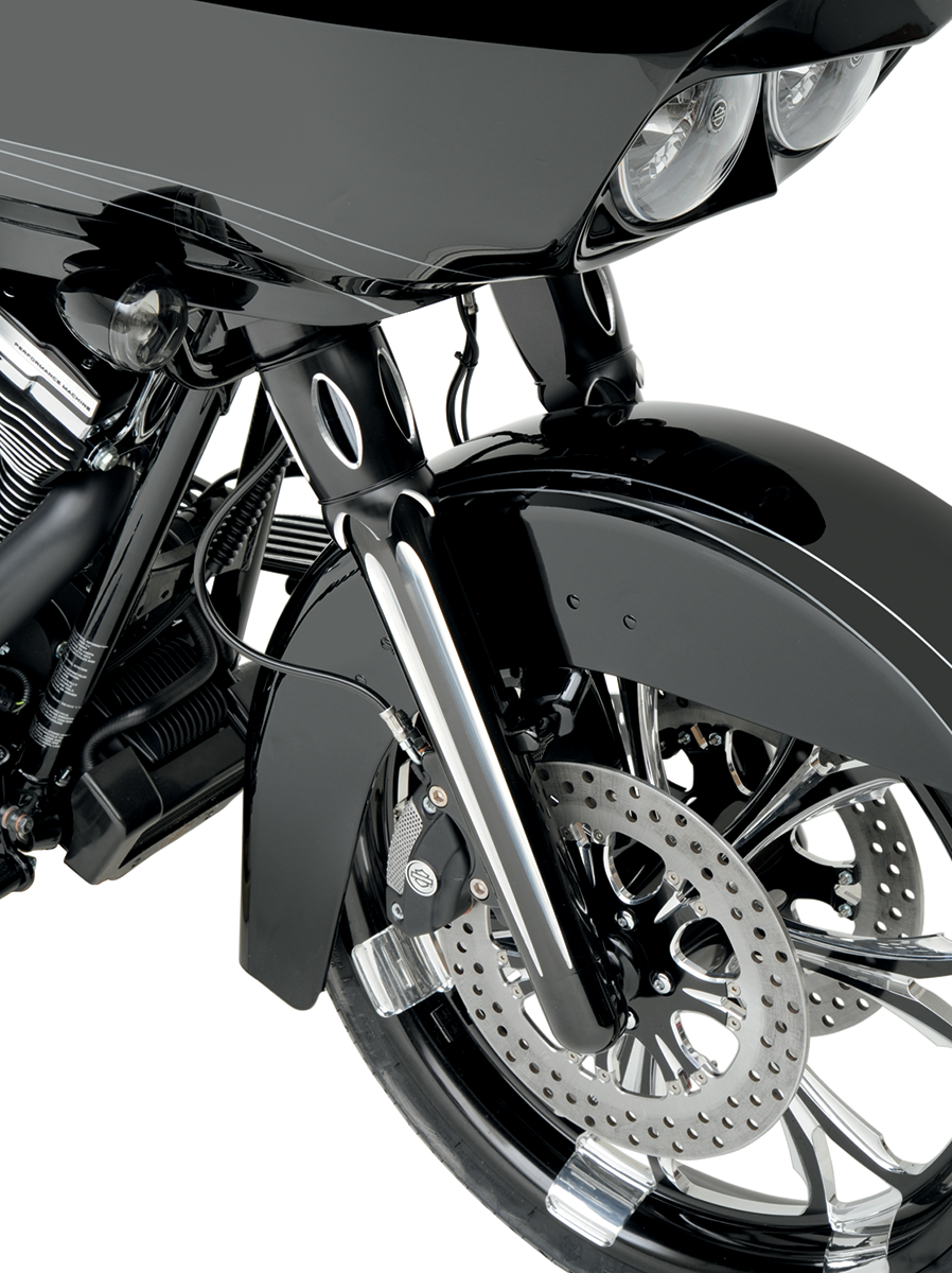 ARLEN NESS Fork Legs - Black Anodized - Deep Cut - Dual Disc - '08-'13 FLT 06-511