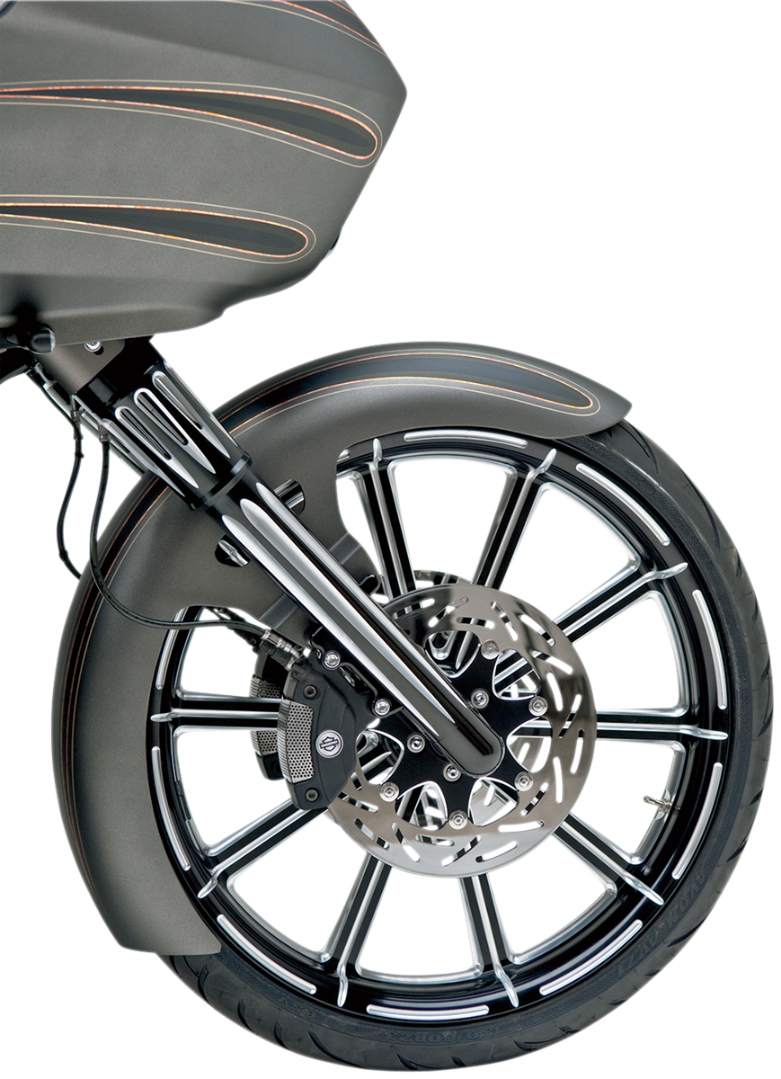 ARLEN NESS Fork Legs - Black Anodized - Deep Cut - Dual Disc - '00-'07 FLT 06-513