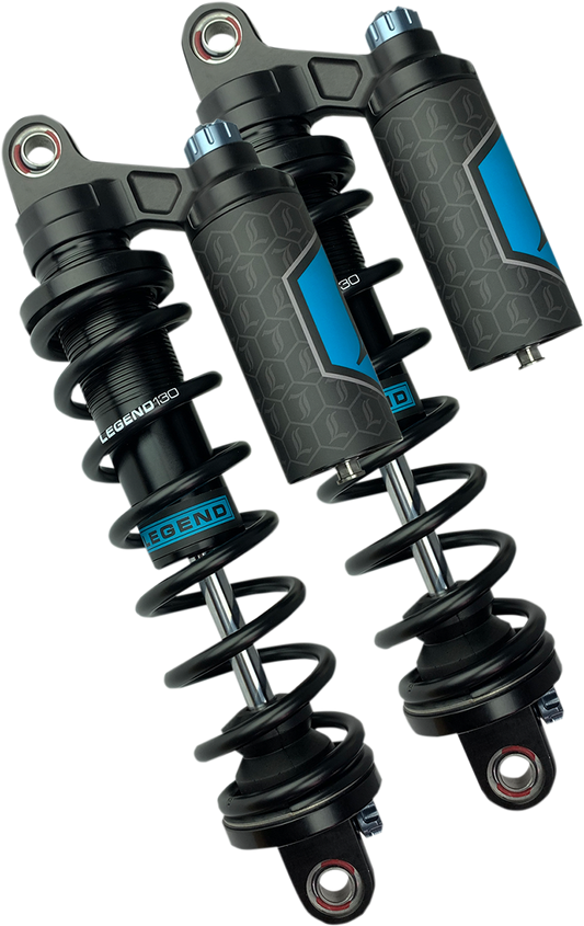 LEGEND SUSPENSION REVO ARC Piggyback Shocks - Heavy Duty - Black - 14" - '04+ Sportster 1310-1897