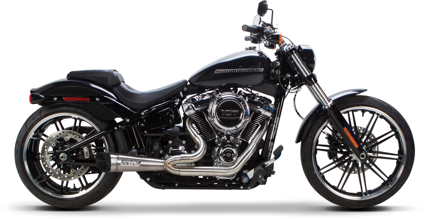 Comp S 2in1 Exhaust Softail W/Turnout Brushed