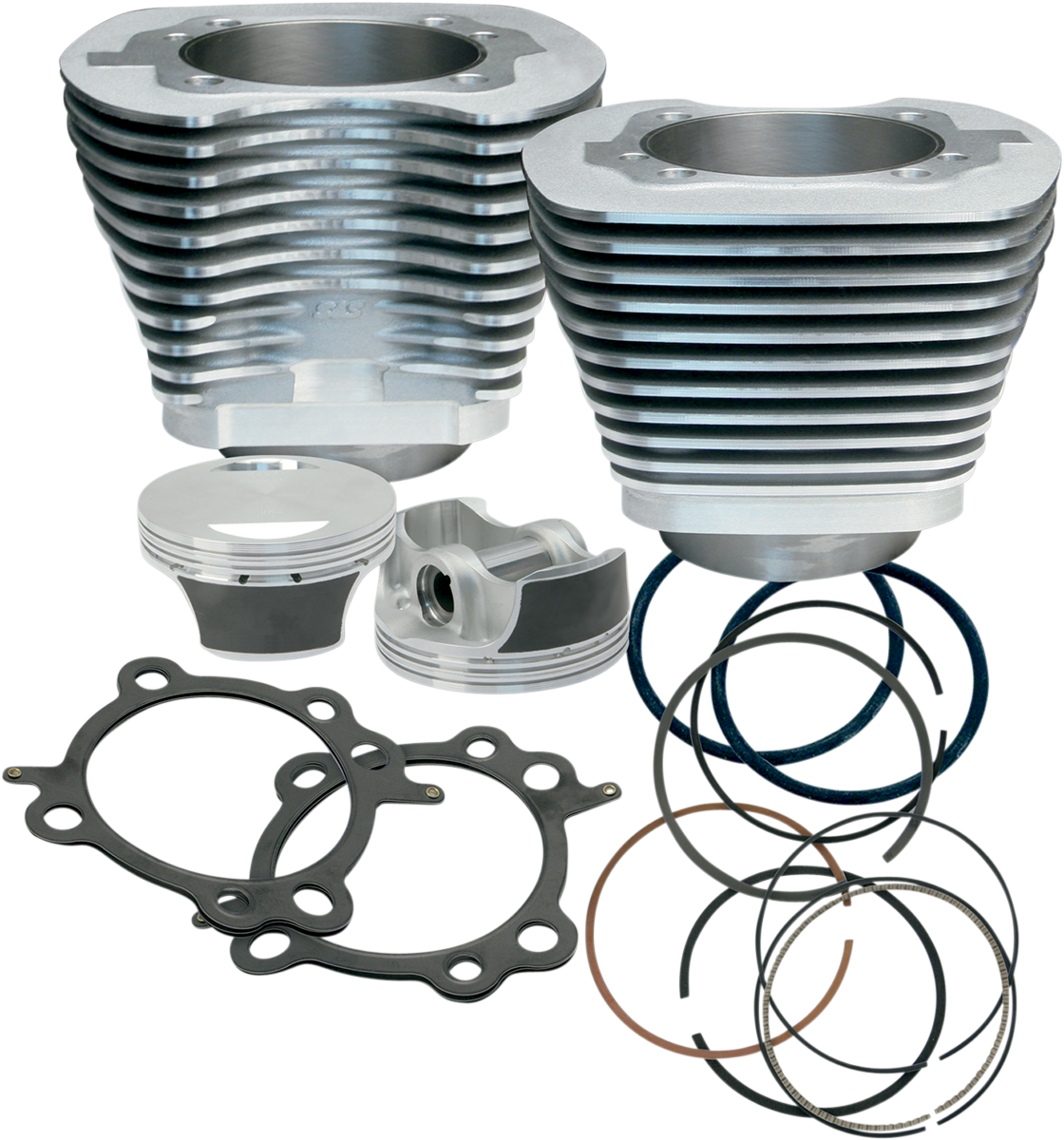 S&S CYCLE 97" Big Bore Cylinder Kit - Silver - Twin Cam 910-0201
