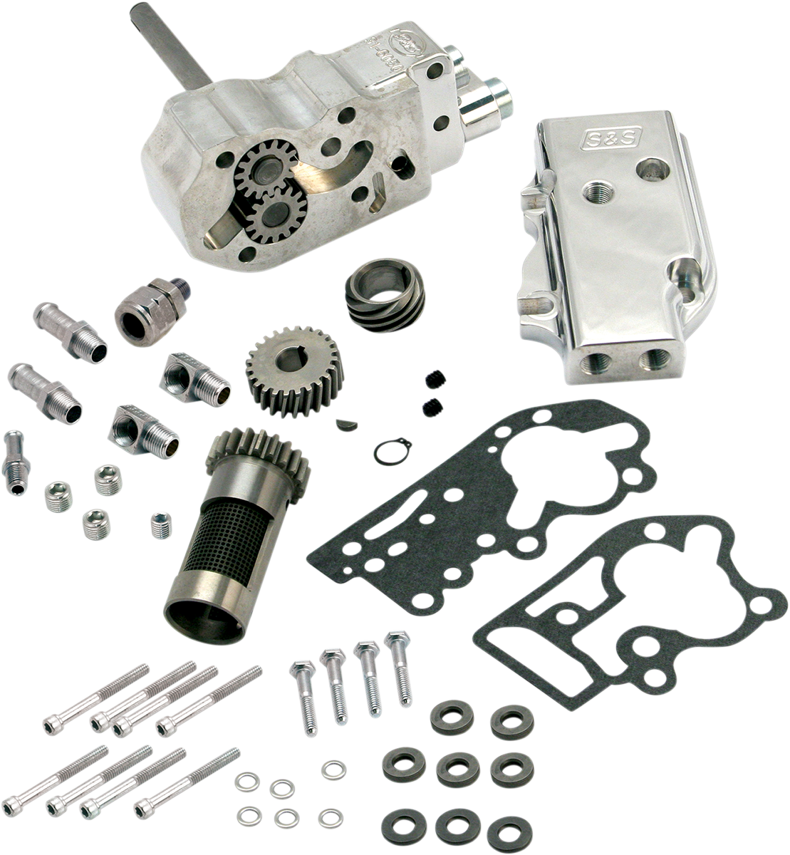 S&S CYCLE Oil Pump with Gears - Universal Cover - Big Twin 31-6295