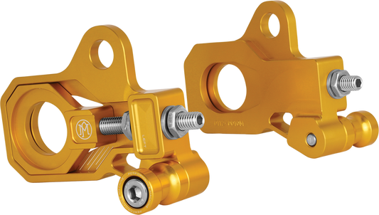 PERFORMANCE MACHINE (PM) Axle Adjuster Kit - Rear - Gold 0117-0028M-G