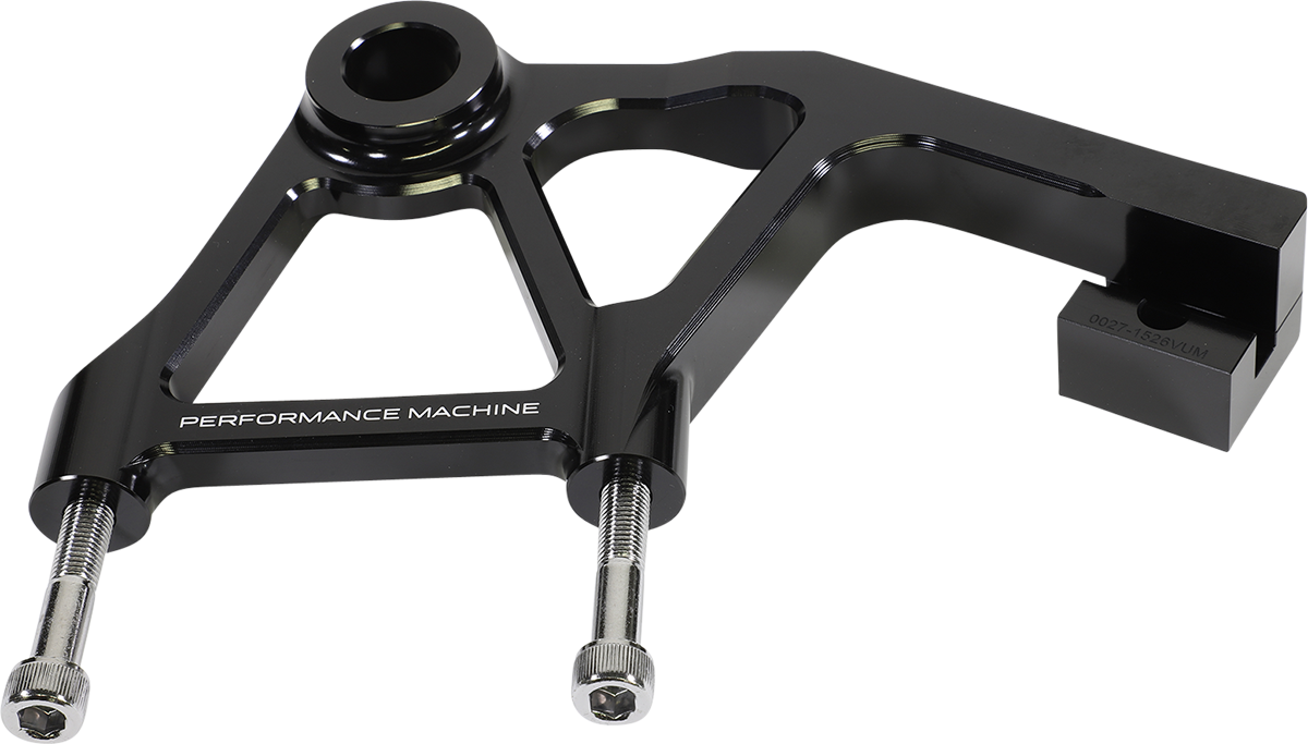 PERFORMANCE MACHINE (PM) Rear Radial Mount Caliper Bracket - Anodized Black 0023-1828AGNM-A-B