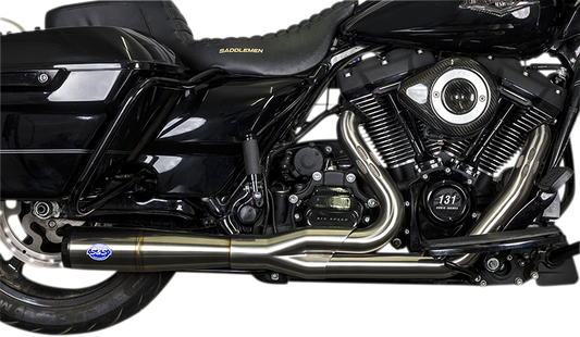 S&S CYCLE 2-into-1 Diamondback Exhaust System - Stainless Steel - Race Only 550-1000