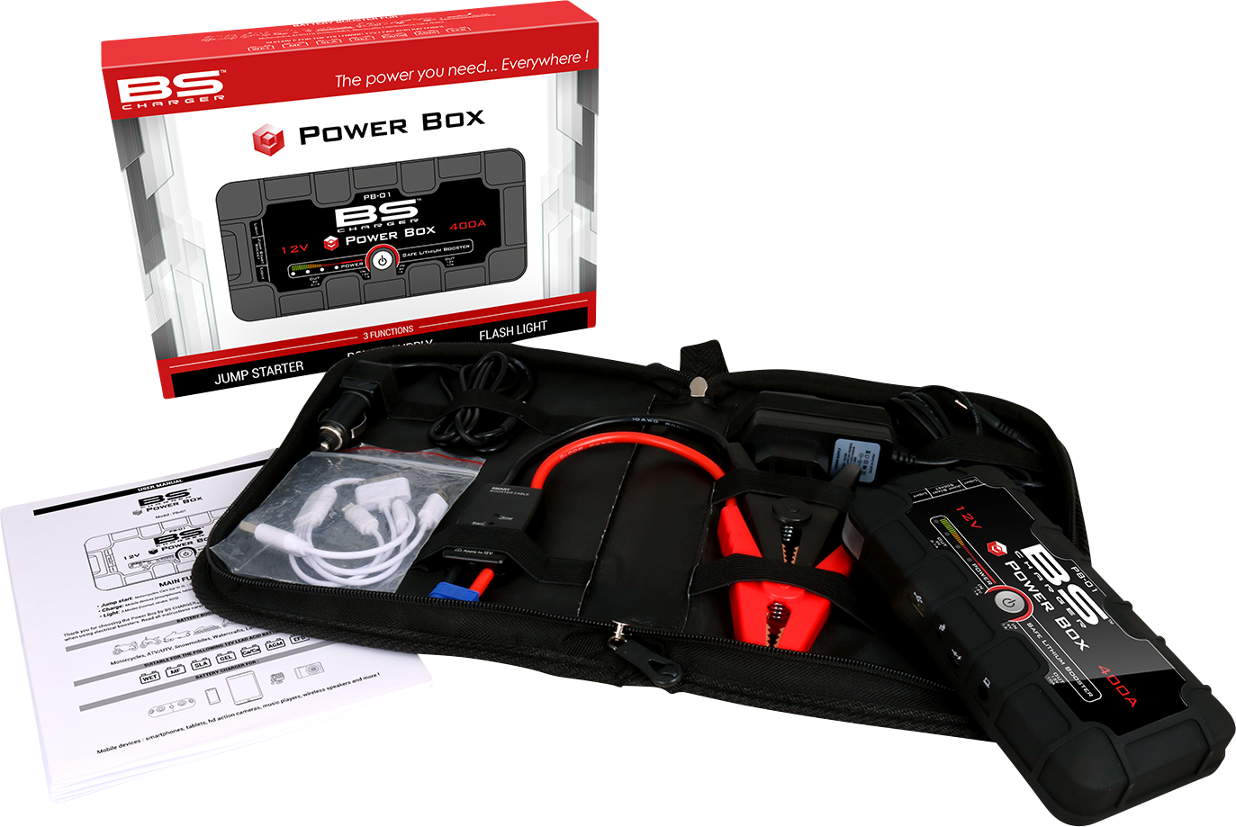 BS BATTERY PB-02 Booster Power Box - Jump Starter 700556
