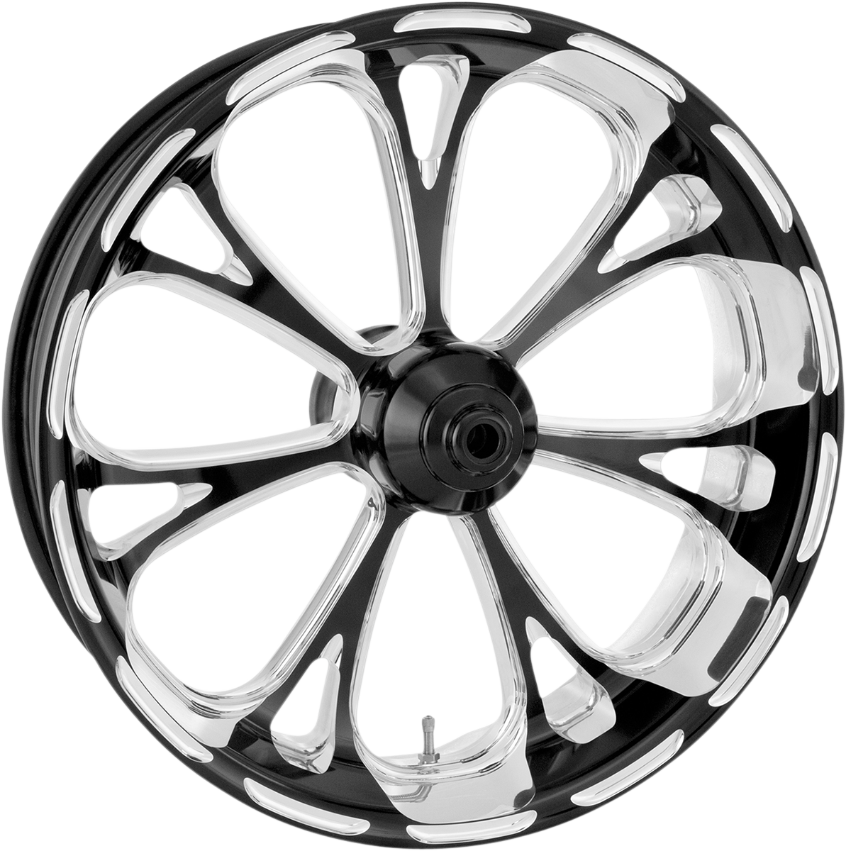 PERFORMANCE MACHINE (PM) Wheel - Virtue - Front - Dual Disc/with ABS - Platinum Cut* - 21x3.5 - '08+ FLD 1204-7106P-VIRAJ-BMP