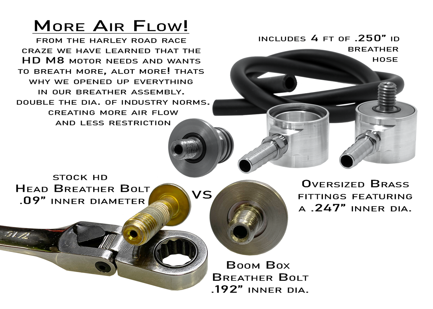ALLOY ART Boom Box Air Cleaner Kit - Clear Cover 1.8M8P