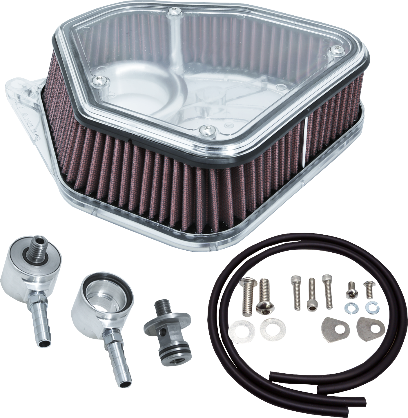 ALLOY ART Boom Box Air Cleaner Kit - Clear Cover 2.8M8P