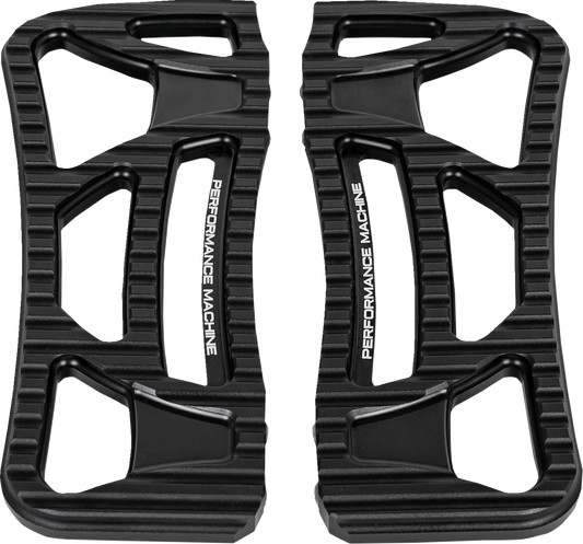 PERFORMANCE MACHINE (PM) Drifter Floorboards - Rider - Black Ops - FL 0036-1025-SMB