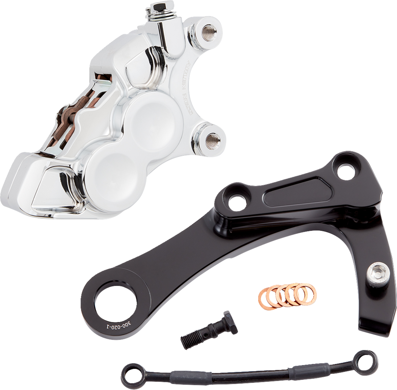 ARLEN NESS 4-Piston Caliper - Rear - Chrome 02-327