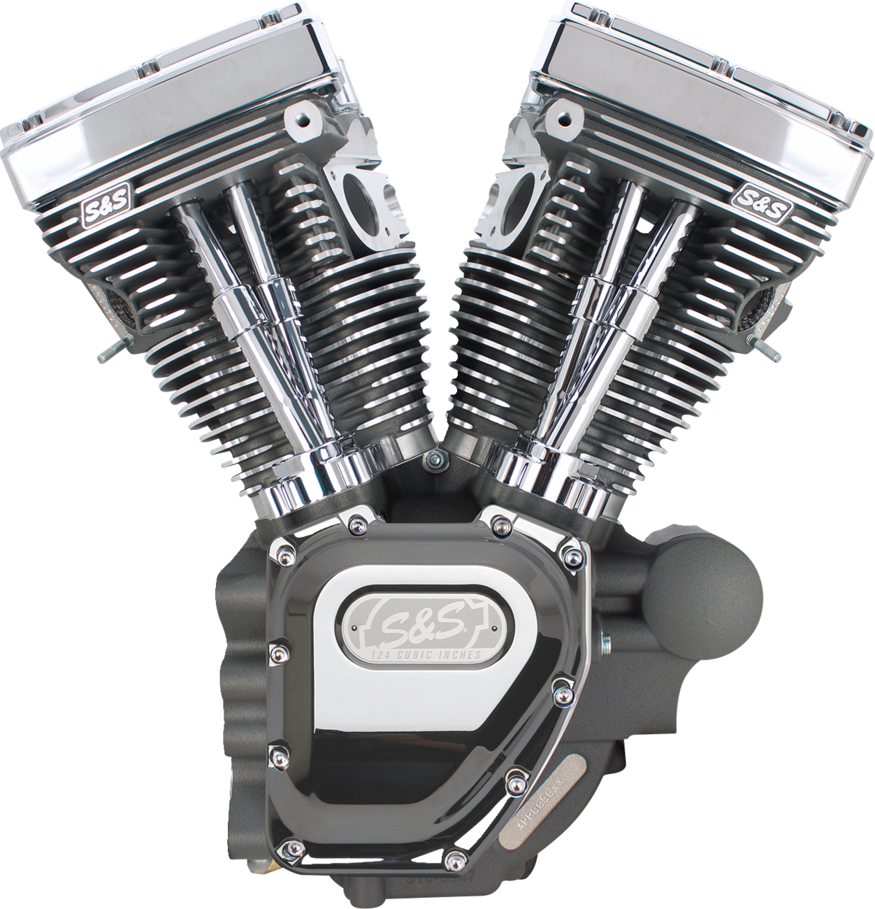 S&S CYCLE T124 Long Block Engine- Stone Gray - Touring 310-0511A