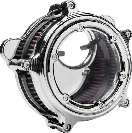 Performance Machine Vision Air Cleaner W/Bezel - Chrome