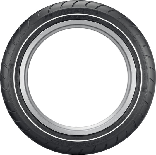 Dunlop American Elite Bias Front Tire - 130/80B17 M/C 65H TL - Narrow Whitewall