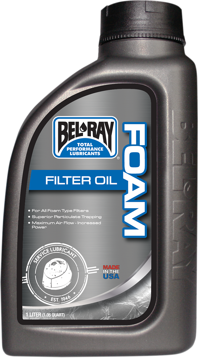 BEL-RAY Foam Filter Oil - 1L - Bottle 99190-B1LW