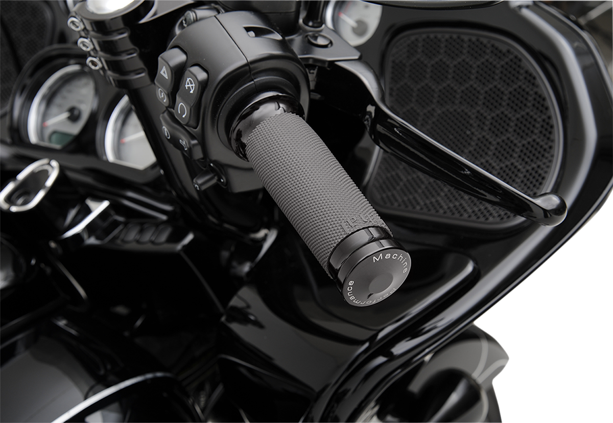 PERFORMANCE MACHINE (PM) Contour Renthal Wrapped Grips - Black 0063-2020-B