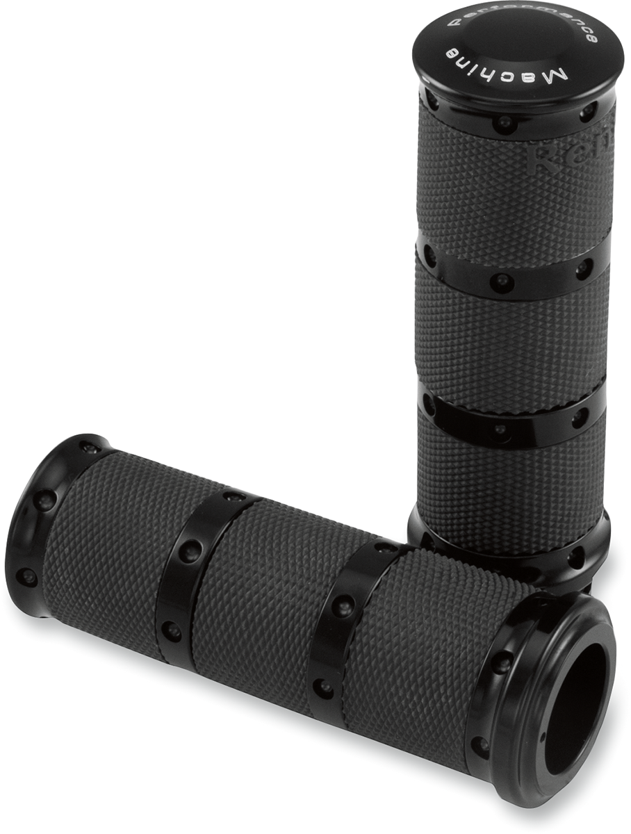 PERFORMANCE MACHINE (PM) Contour XL Renthal Wrapped Grips - Cable - Chrome 0063-2010-CH