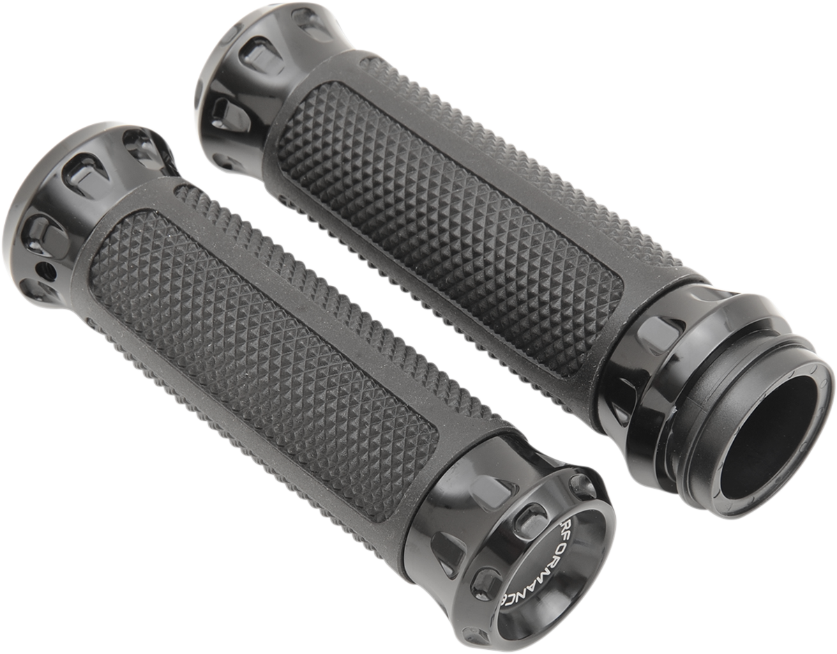 PERFORMANCE MACHINE (PM) Overdrive Custom Grips - TBW - Black 0063-2082-B