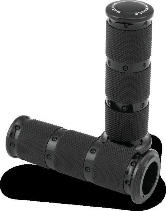 Performance Machine Handle Grip Set XLS - Black Ano