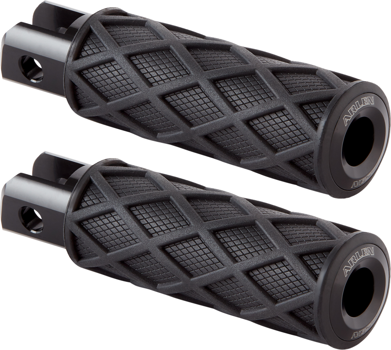 ARLEN NESS Diamond Footpegs - Driver - Black 400-051