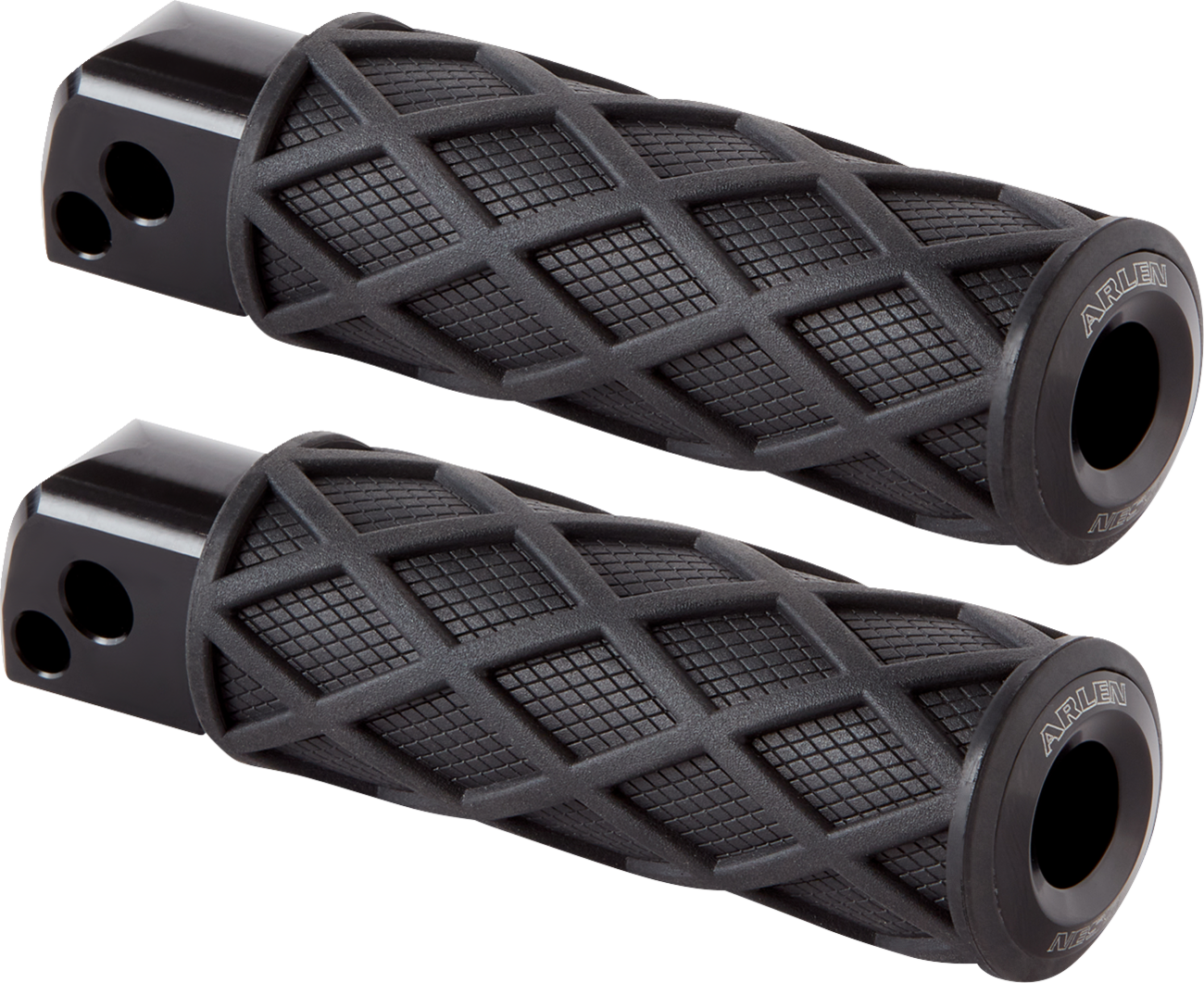 ARLEN NESS Diamond Footpegs - Passenger - Black 400-053