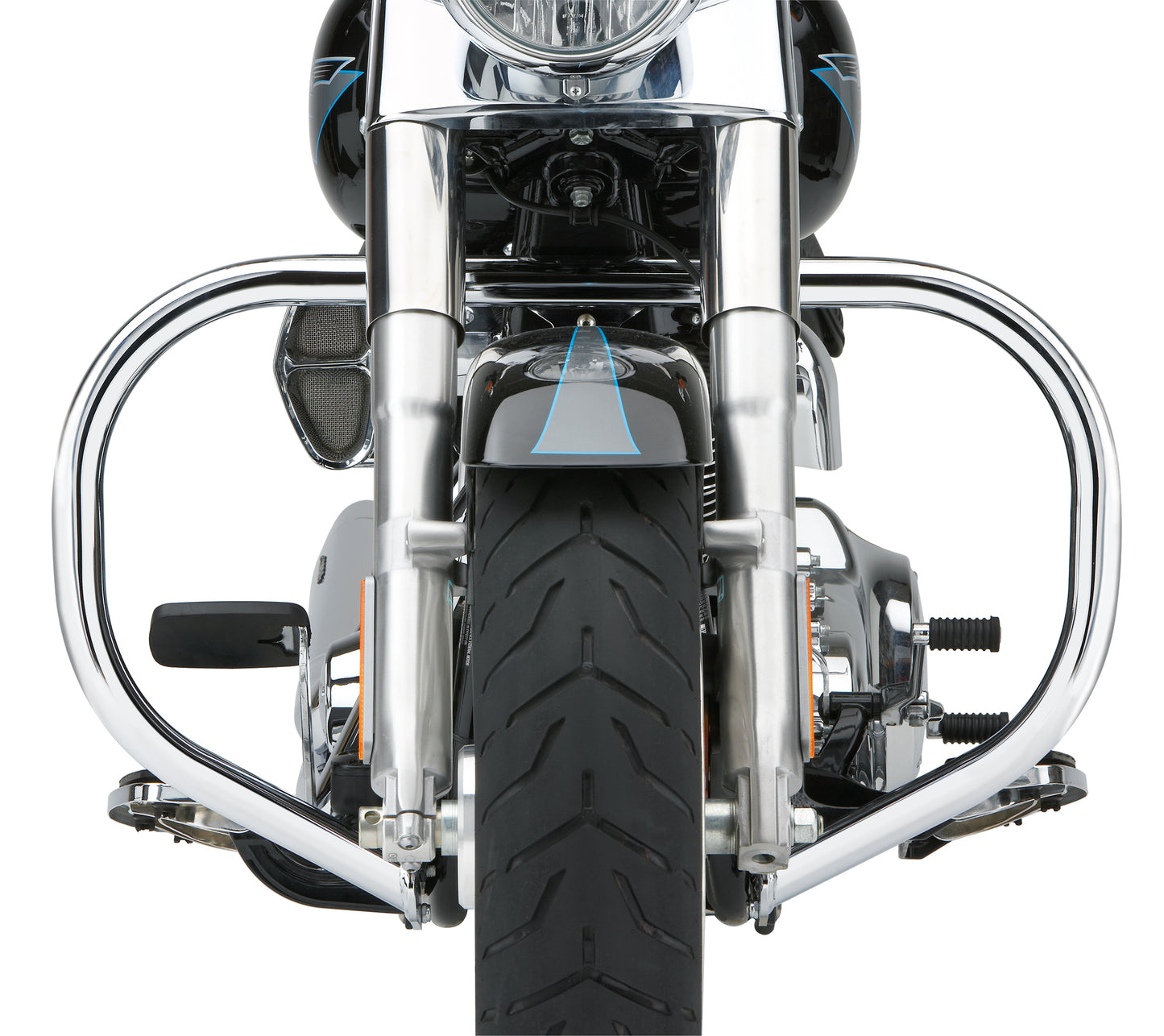 Fatty Freeway Bars 1.5" Chrome Flstc 00 17
