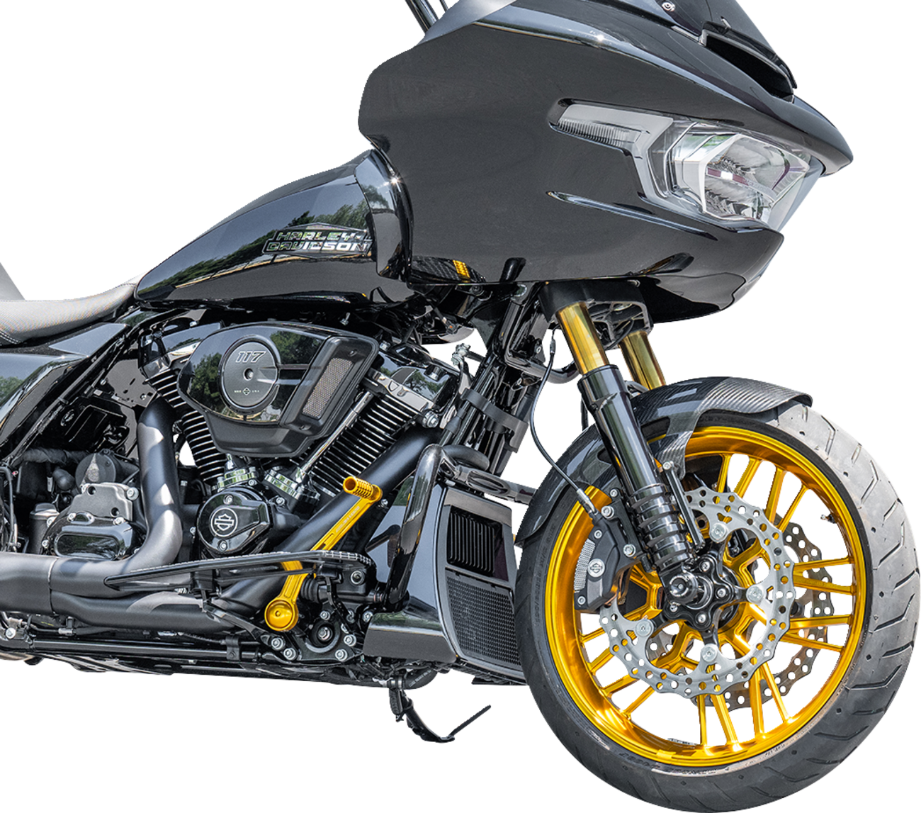 ARLEN NESS Front Fender - Cafe - 19" - Black 210-017