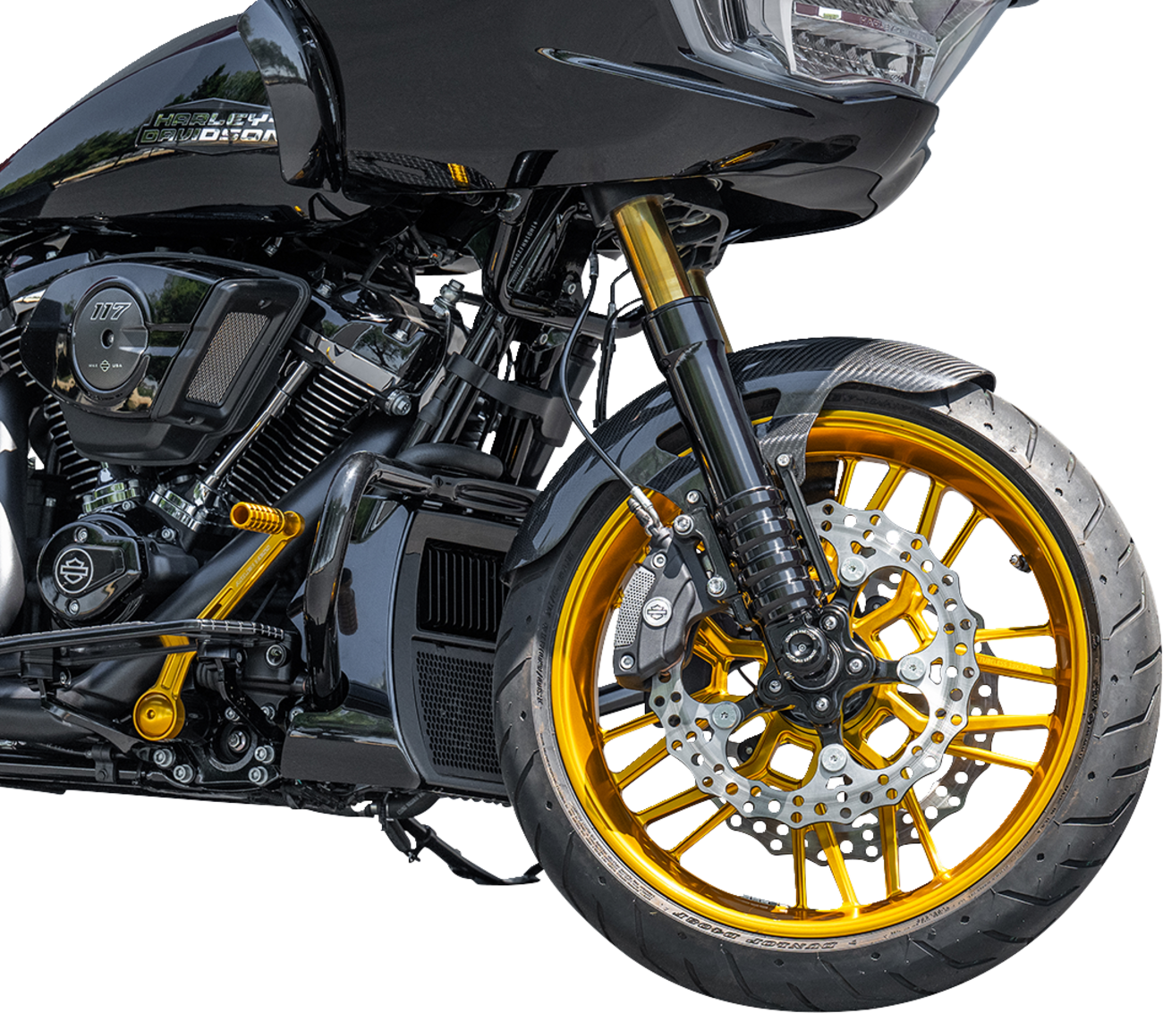 ARLEN NESS Front Fender - Cafe - 19" - Black 210-017