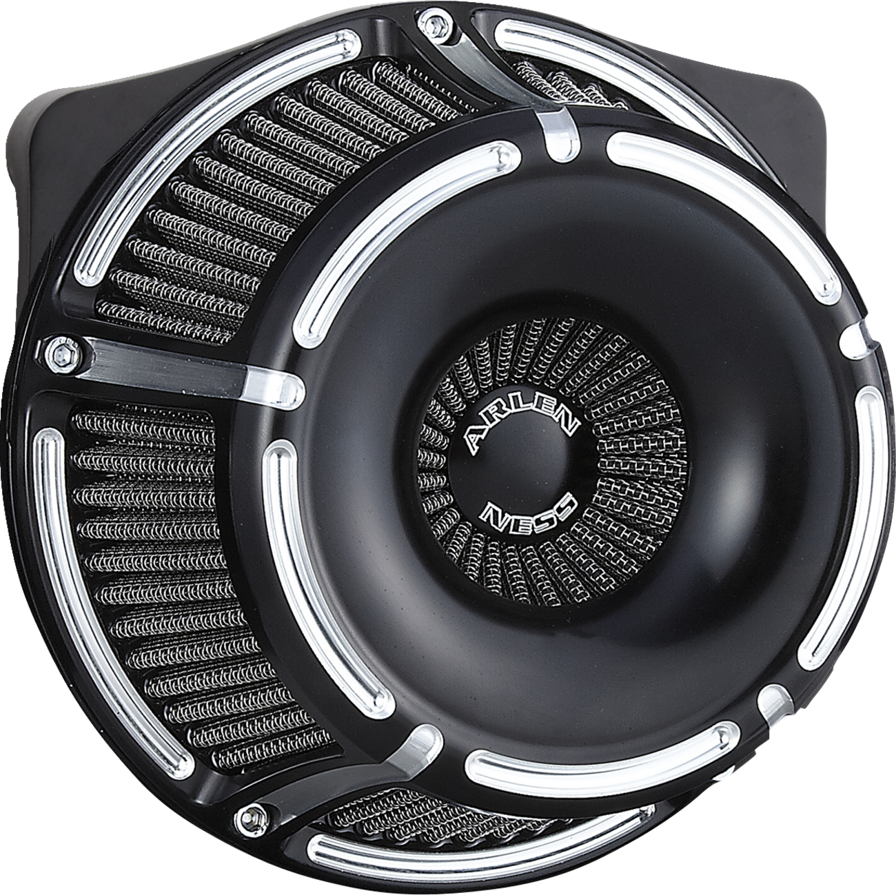 ARLEN NESS Inverted Series Air Cleaner Kit - Slot Track - Black 600-231