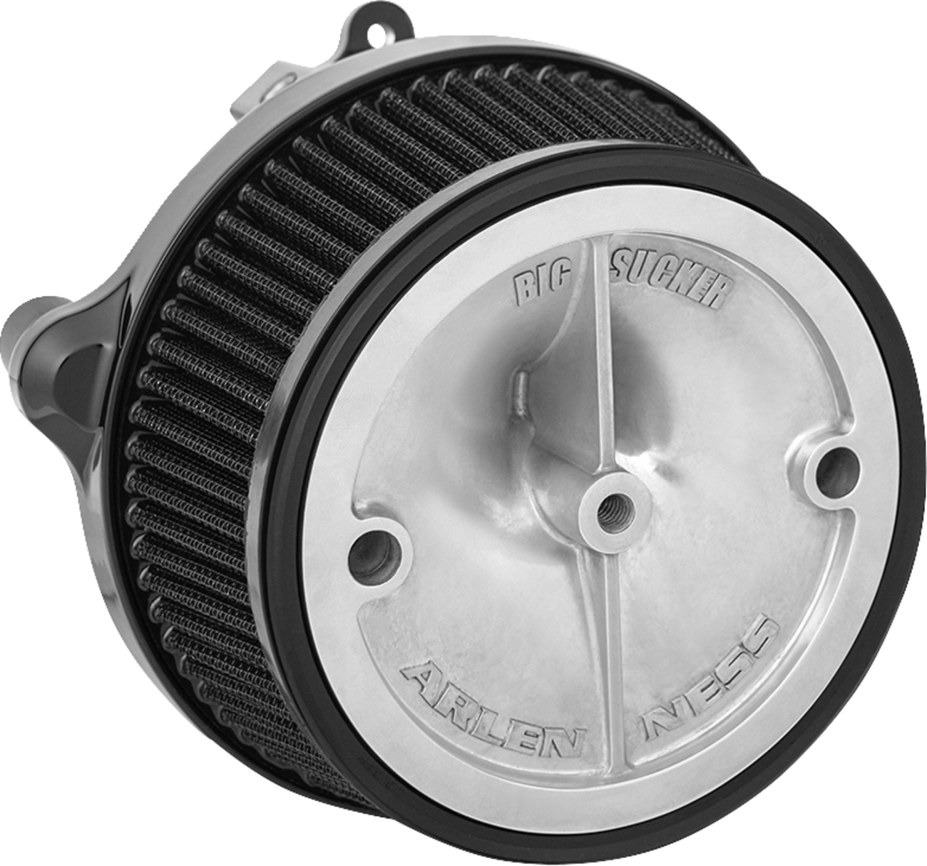 ARLEN NESS Big Sucker* Stage 1 Air Cleaner Kit with Cover - Beveled - Black 600-305