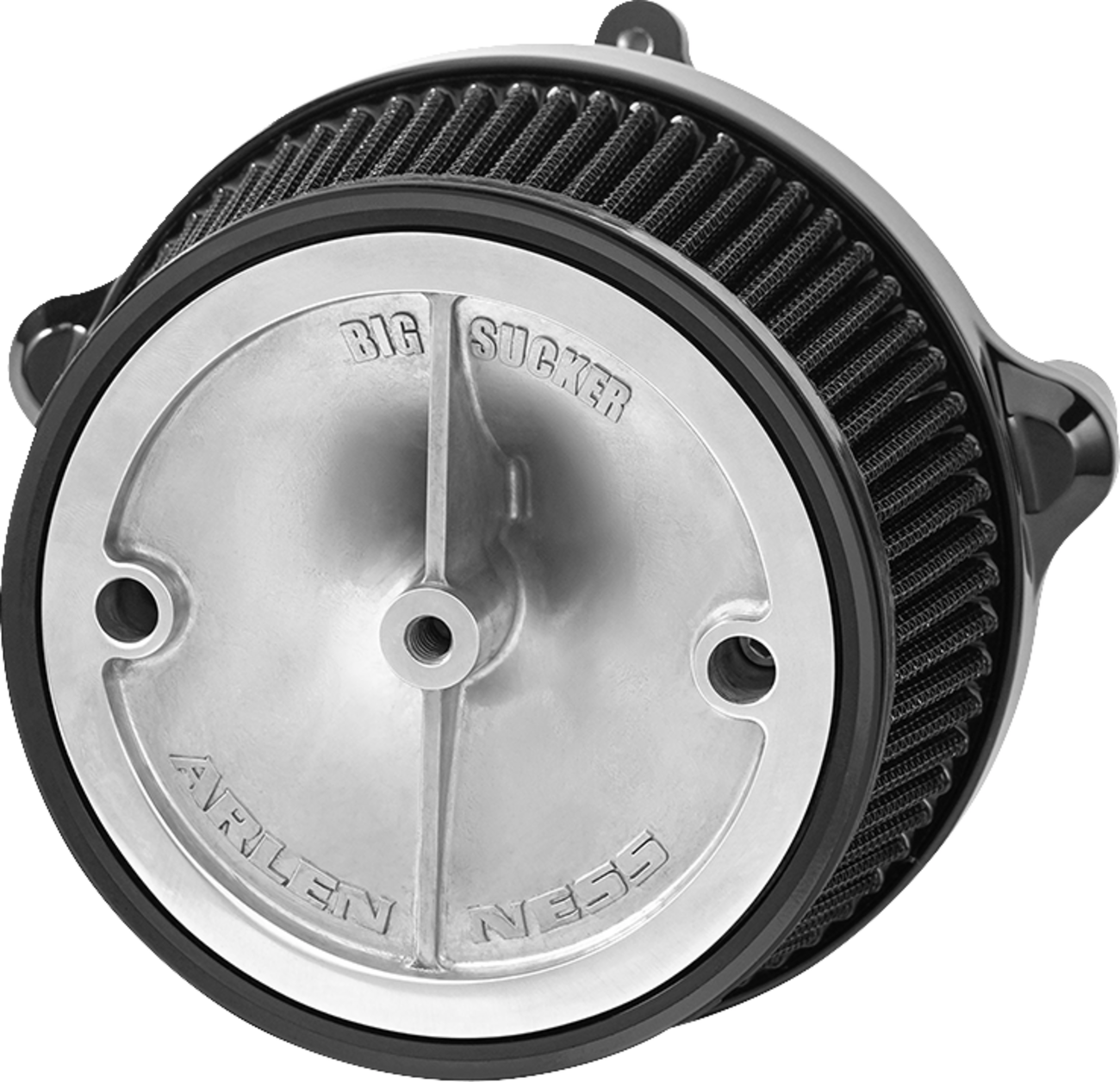 ARLEN NESS Big Sucker* Stage 1 Air Cleaner Kit with Cover - Smooth - Wrinkle Black 600-303